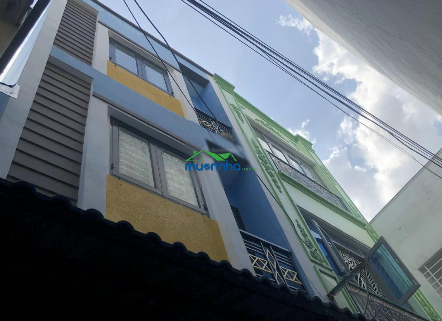 Bán nhà hẻm 3m phạm văn chí, 38m2, 2 lầu, 4 phòng
