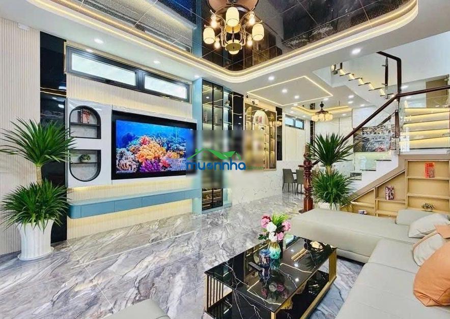 Giá tốt nhất khu vực! hxh 6m 1/ bùi quang là p12 gò vấp, 4 tầng 5x12m full nội thất đẹp, chỉ 8.3 tỷ - 4