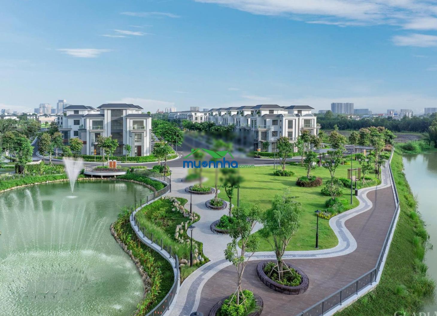 Biệt thự song lập 1 trệt 3 lầu, dtxd 246,4m đường 25m. tổng giá đã gồm vat 46,296 tỷ mua từ cđt - 3