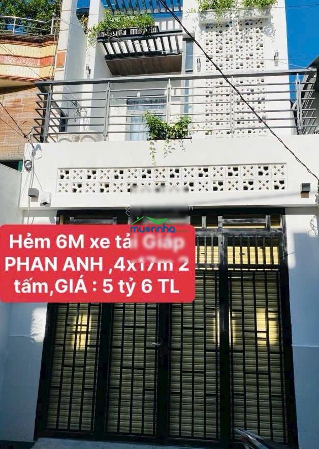 Mua nhà chỉ bằng giá đ.ất chỉ 82tr/m2 ra mặt tiền phan anh 5p- 4x17m trệt - lầu, vào ở được ngay - 2