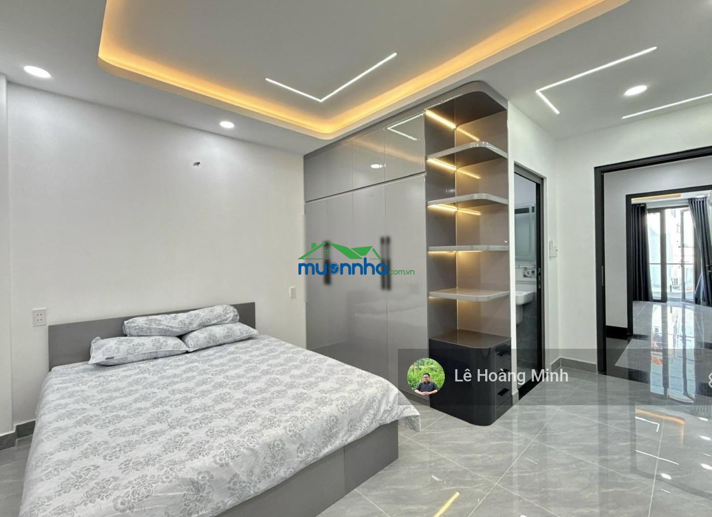 Nhà phố 4m x 15m. xây 4 tầng hẻm 6m thông lê thị riêng, sát bên trường nguyễn trung trực - 3