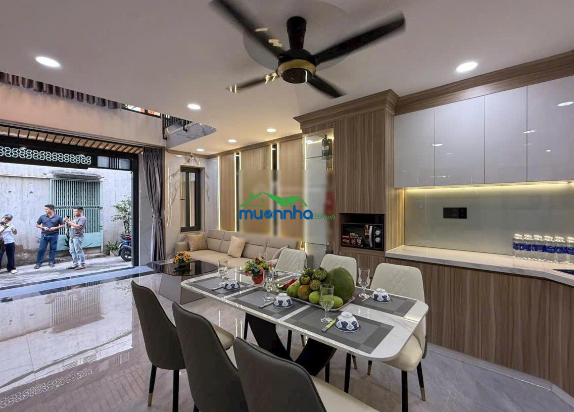 Hạ 1 tỷ nhà mới đẹp thang máy hxh nguyễn oanh p17 gv 5.8*8.5m kết cấu 4 tầng thang máy giá 8tỷ - 3