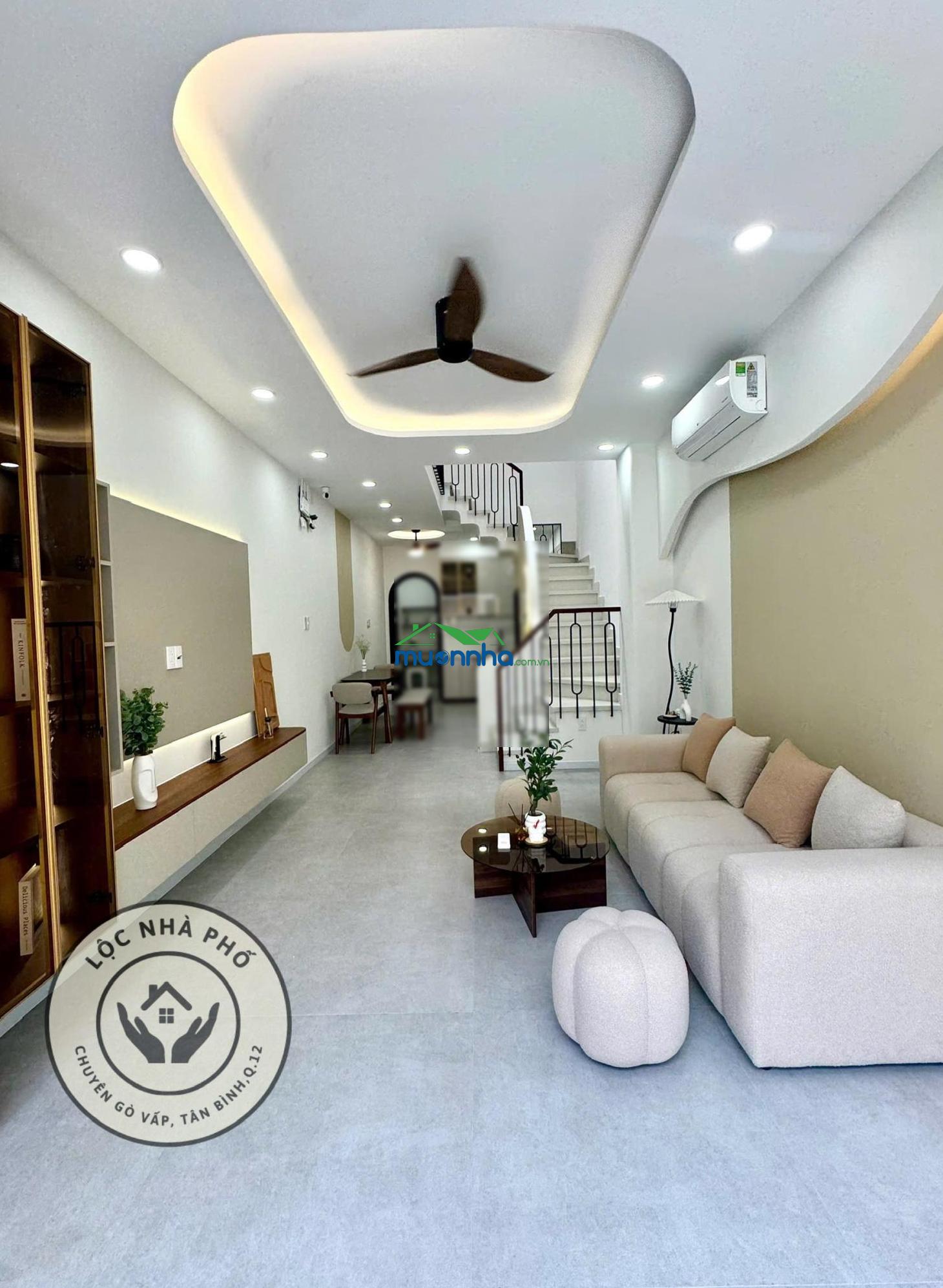 60m2, bán nhà đẹp 3pn, 2 tầng, hẻm 4m, 1/ quang trung, p10 gò vấp, 6 tỷ 6 (ngay vincom) - 2