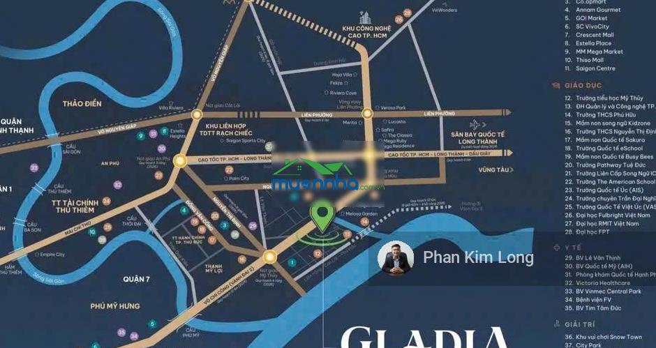 Chính thức mở bán nhà phố biệt thự tại the gladia khang điền, 400m2, 4pn, 4wc, q2, hcm