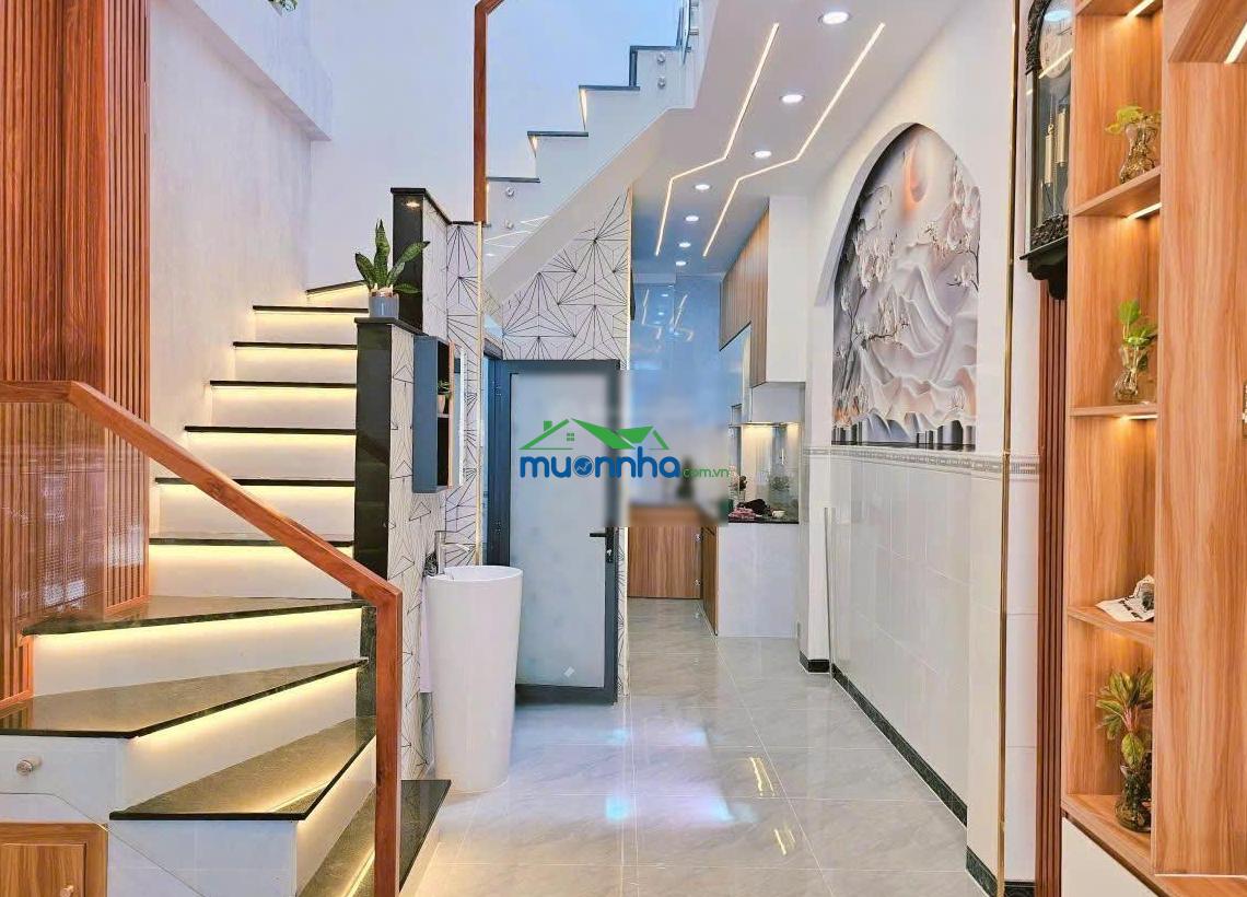 Chỉ 5.6 tỷ: nhà gv 32.4m2 khu sân bay, sát mt nguyễn văn công p3, 2 tầng 3pn, full nt ở ngay - 2