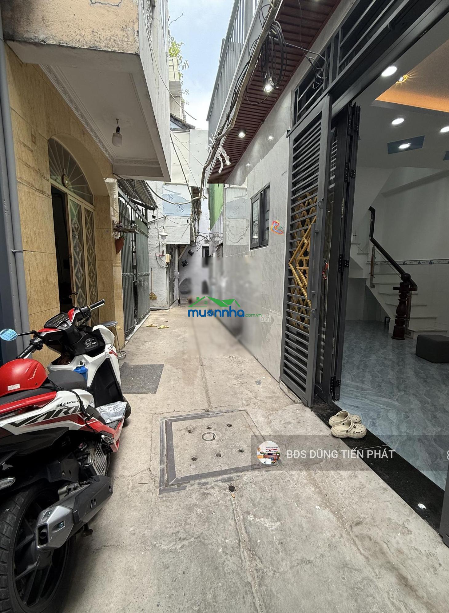 Nhà 2 lầu hẻm thông hưng phú, gần cầu chữ y q8