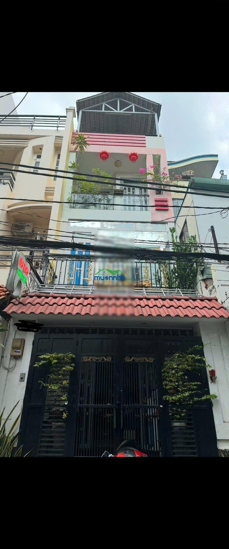 Hẻm xe hơi thông 120m2 giá 12.5 tỷ (~100 triệu/m2 ) 4 tầng 8pn khu hồng lạc tân bình - 2