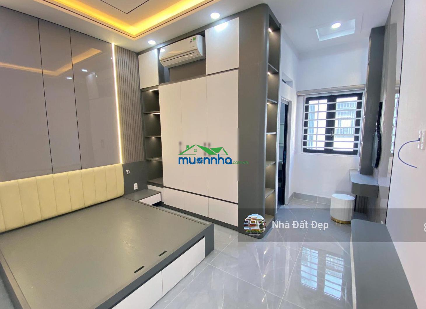 Nhà mới khu đồng bộ cao cấp 5 tấm đường nhựa đẹp 20m có vỉa hè full nội thất 4x15m đường hương lộ 2 - 2
