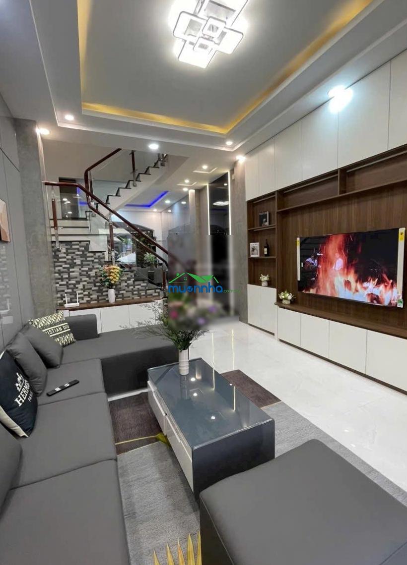 Nhà phố 3 lầu quận 12 hẻm xe hơi 7m gần hà huy giáp full nội thất cao cấp