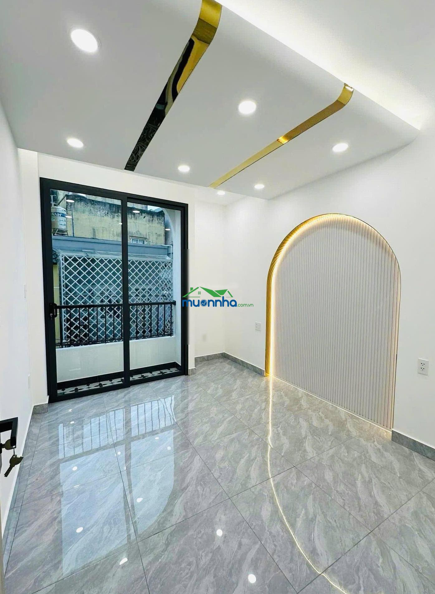 Nhà mới xây, hẻm thông 4m, nhà không lộ giới, âu dương lân, 4 tầng p3 q8 - 2