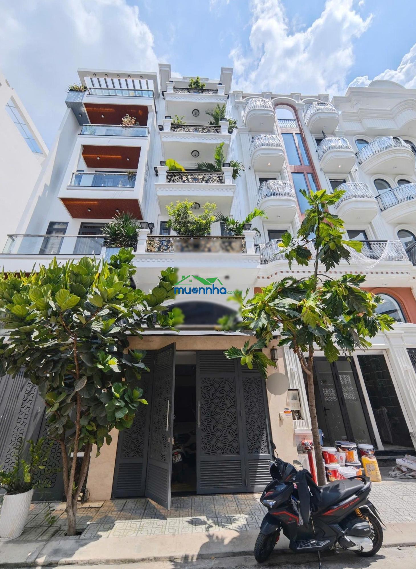 Chủ ngộp! nhà đẹp thang máy 6 tầng, khu đồng bộ dân trí, xe hơi vào nhà, ngay chợ an nhơn.