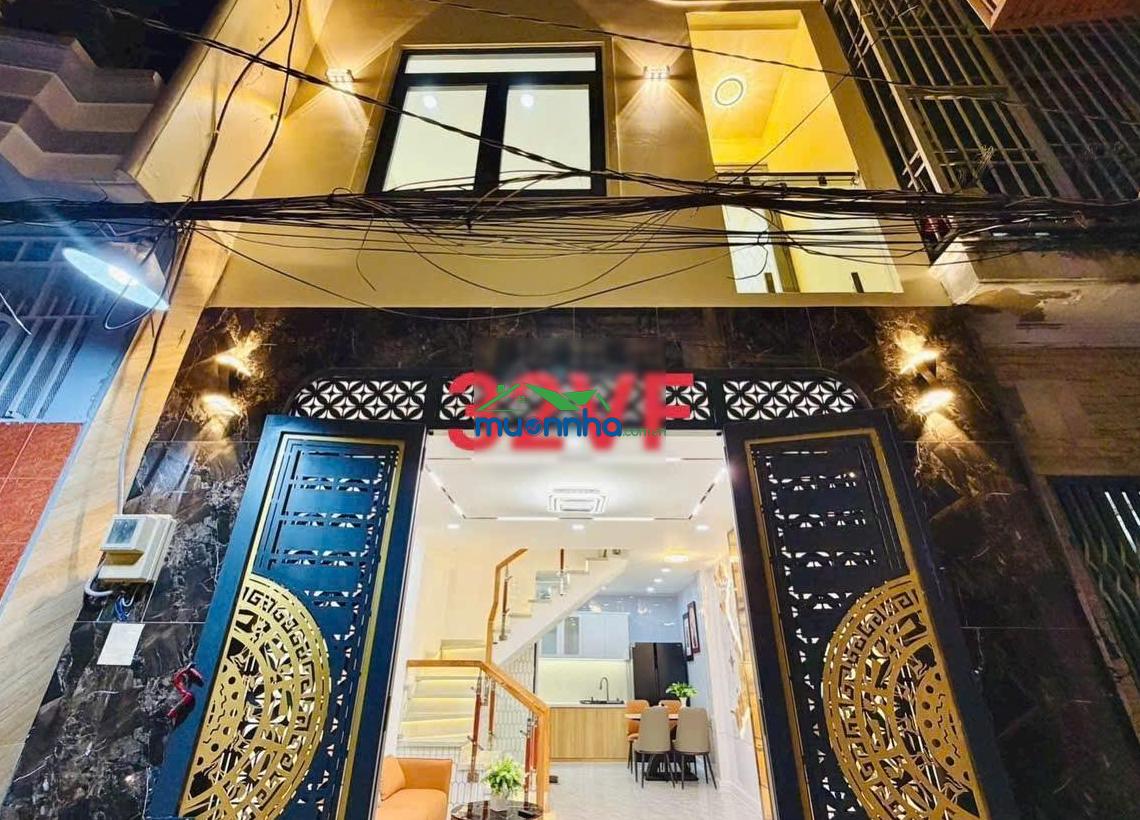 Bán nhà gần ngã 5 gv quang trung, 4,55 tỷ, 38 m2 mới full nội thất