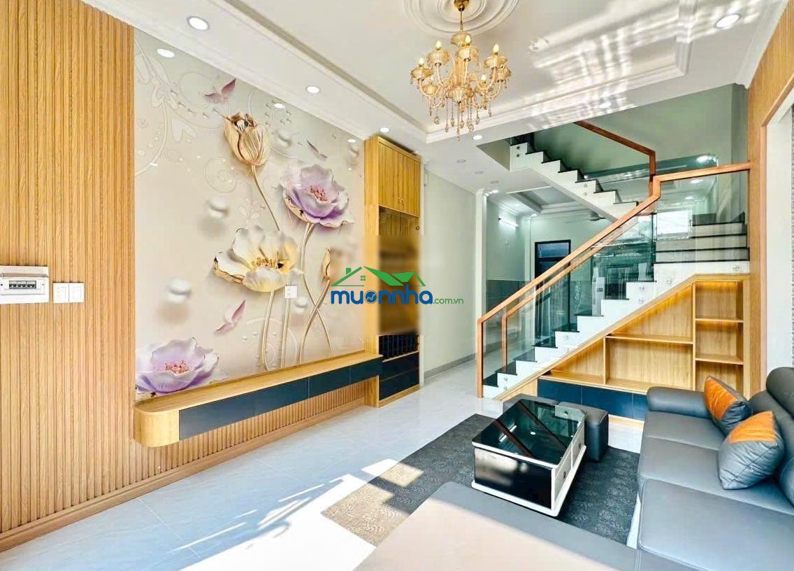 Nhà mới hạ 200triệu 1trệt 2lầu sân thượng, hẻm 1 sẹc đường số 730 lã xuân oai, p.long trường q9