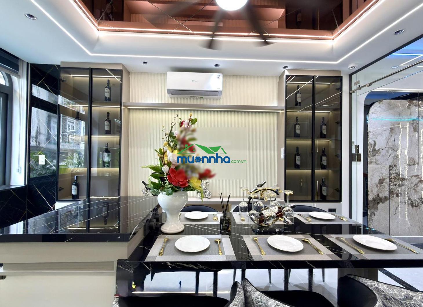 Nhà smarthome đường thông kế bên chợ cây sộp, dt: 4x13m, lửng, 3 lầu, 4pn, gara ô tô, p. thờ, - 4