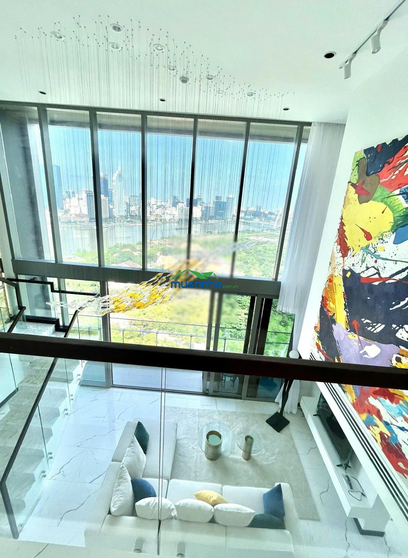 Cho thuê căn duplex 4pn full nt cực sang - đẳng cấp tại empire city, view bao trọn sông sg
