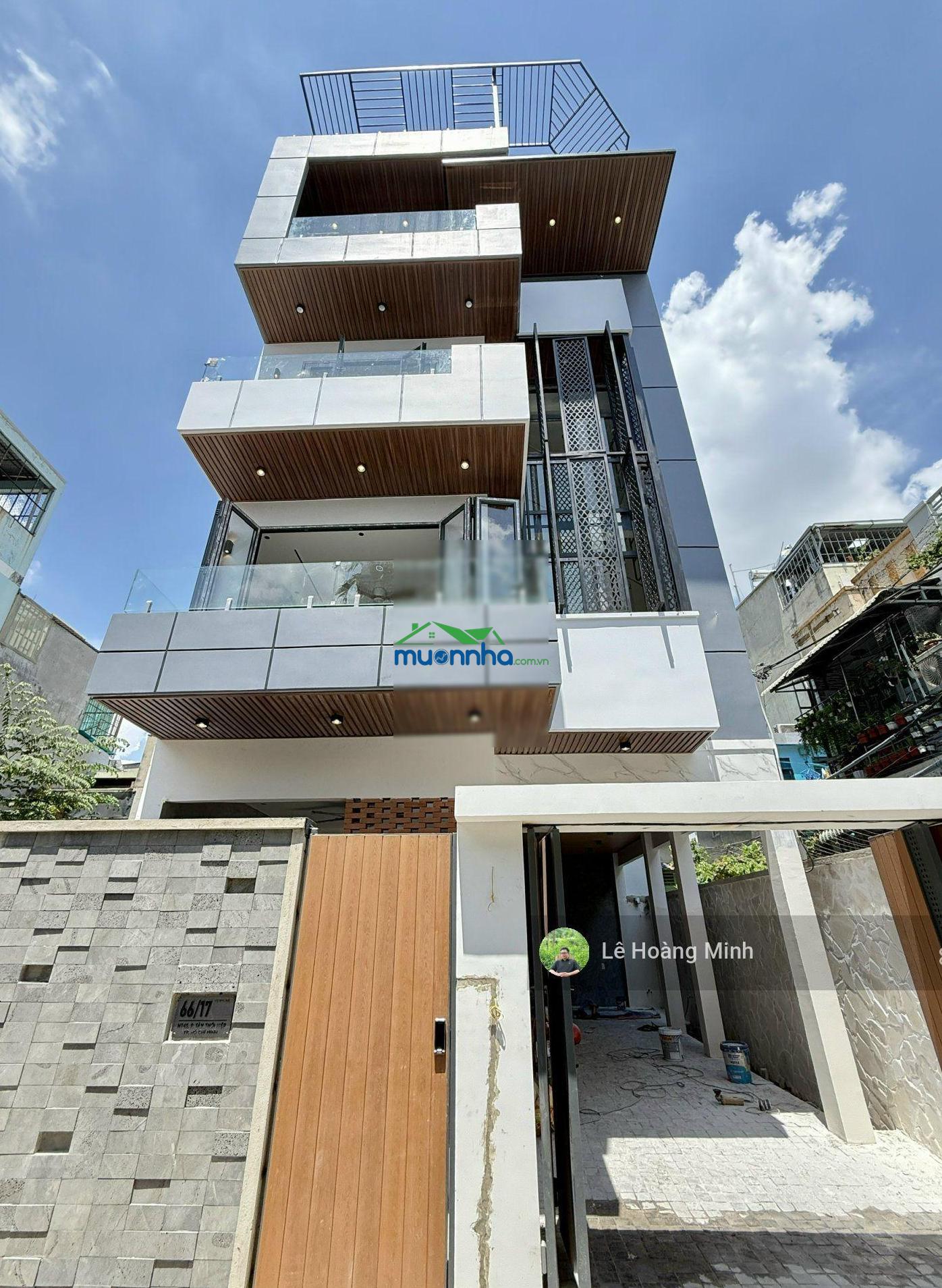 Villa mini ngang 7,5m xây 4 tầng có thang máy góc 2mt hẻm đường hiệp thành 45 - 4
