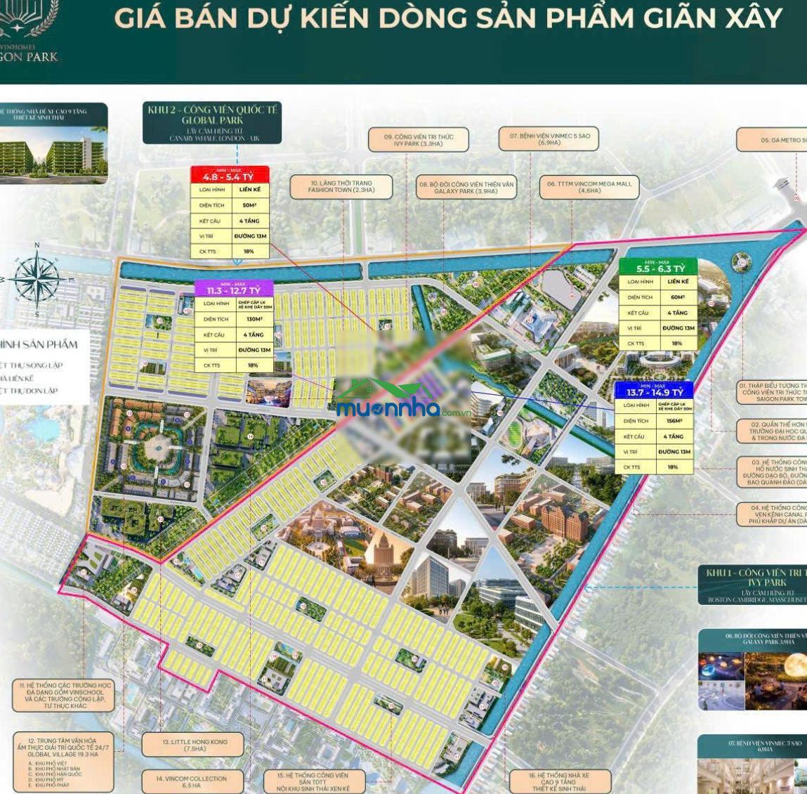 Bán nhà phố liên kế vinhomes saigon park gốc chủ đầu tư - 4