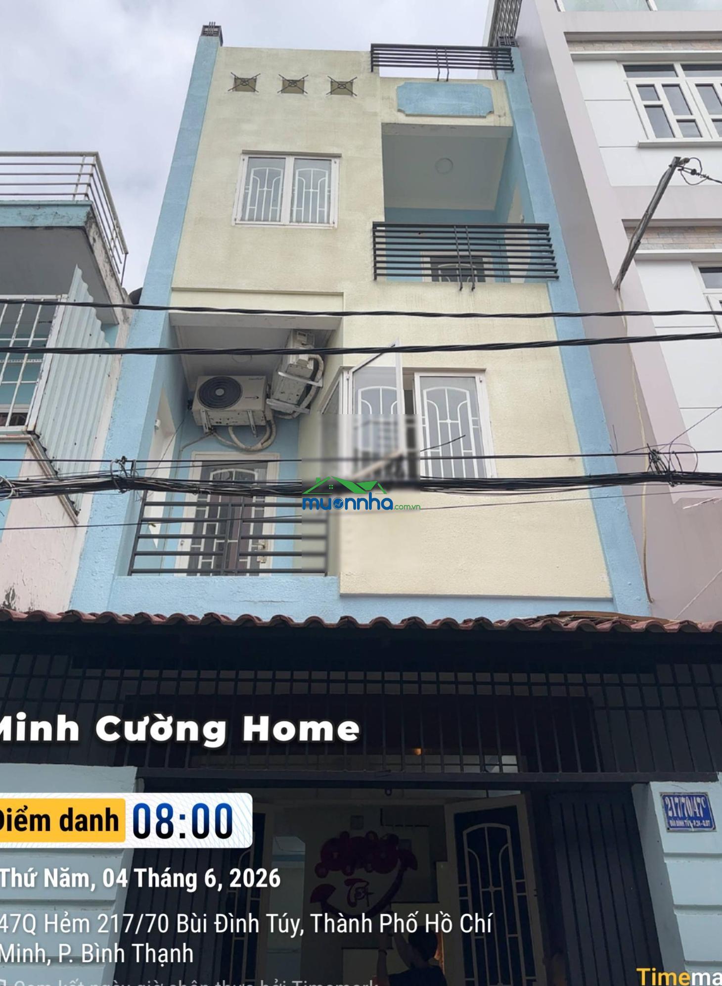 Hxh bùi đình túy - 51,8m² - 4 tầng btct - 4 phòng ngủ - chỉ 7,9 tỷ - 2