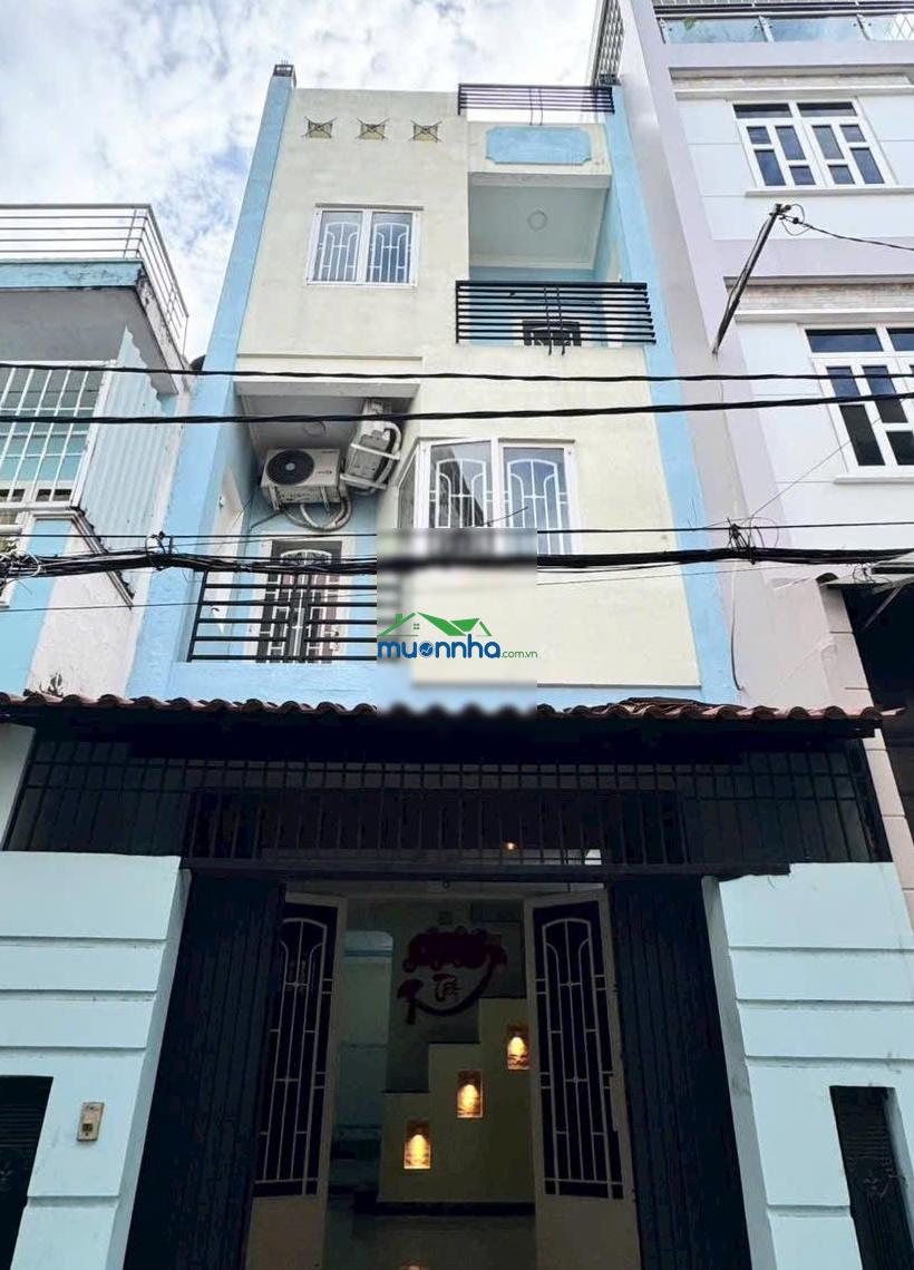 Hẻm xe hơi bùi đình túy - gần chợ bà chiểu - 4 tầng btct - giếng trời lấy sáng đến chiều - 4