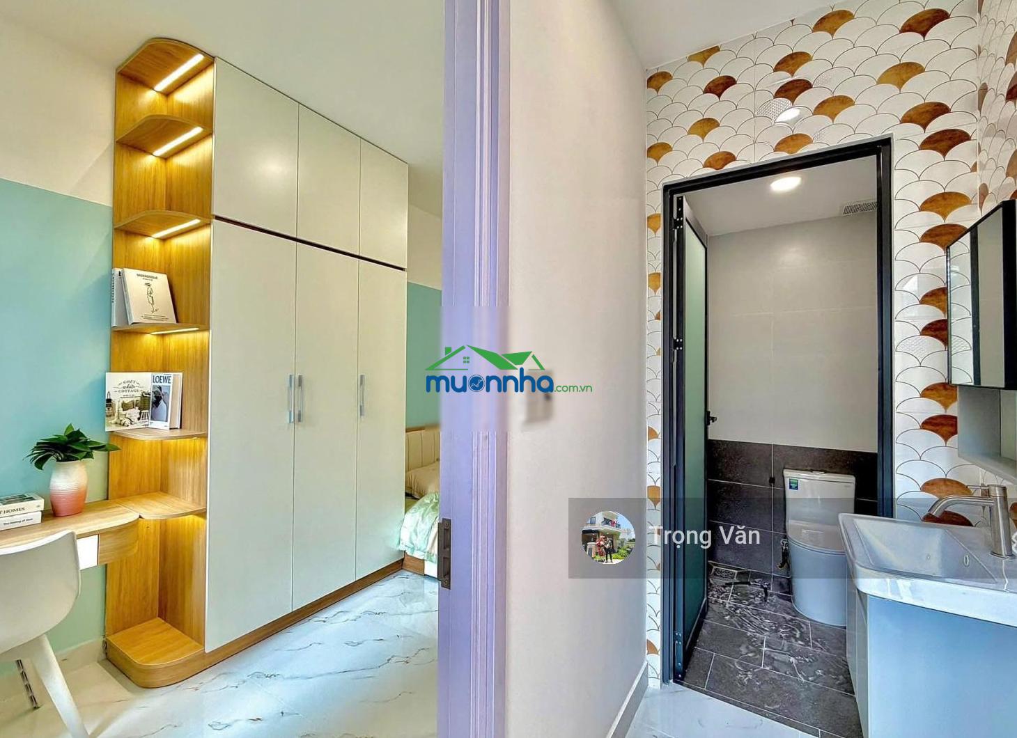 Chỉ 9,2 tỷ - sổ hồng 54,5m² - hẻm xe hơi thông thích quảng đức - nhà 2 mặt hẻm trước sau - 3