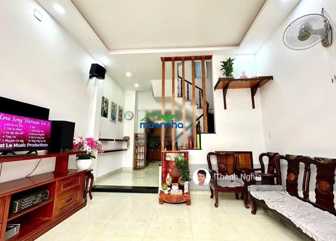 Nhà đẹp! 57m2 (4.5x13.2m) 3 tầng, 2pn, 2wc xây lệch tầng ngay chợ cây xoài cách đường ô tô 30m - 3