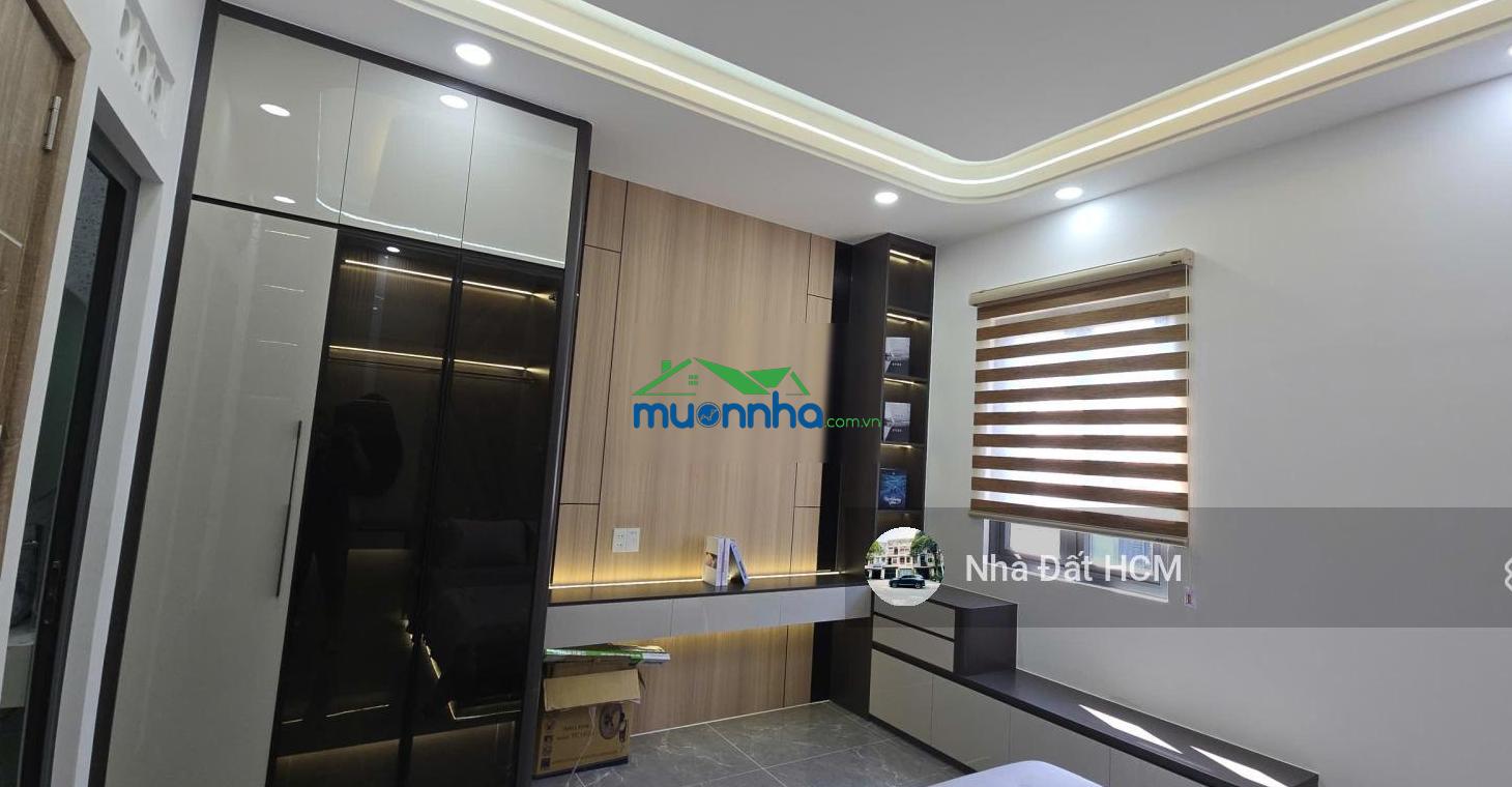 Nhà 1/phạm văn đồng, đường trước nhà 8m, vỉa hè cây xanh 2 bên, nhà 4 tầng hoàn công chuẩn - 4