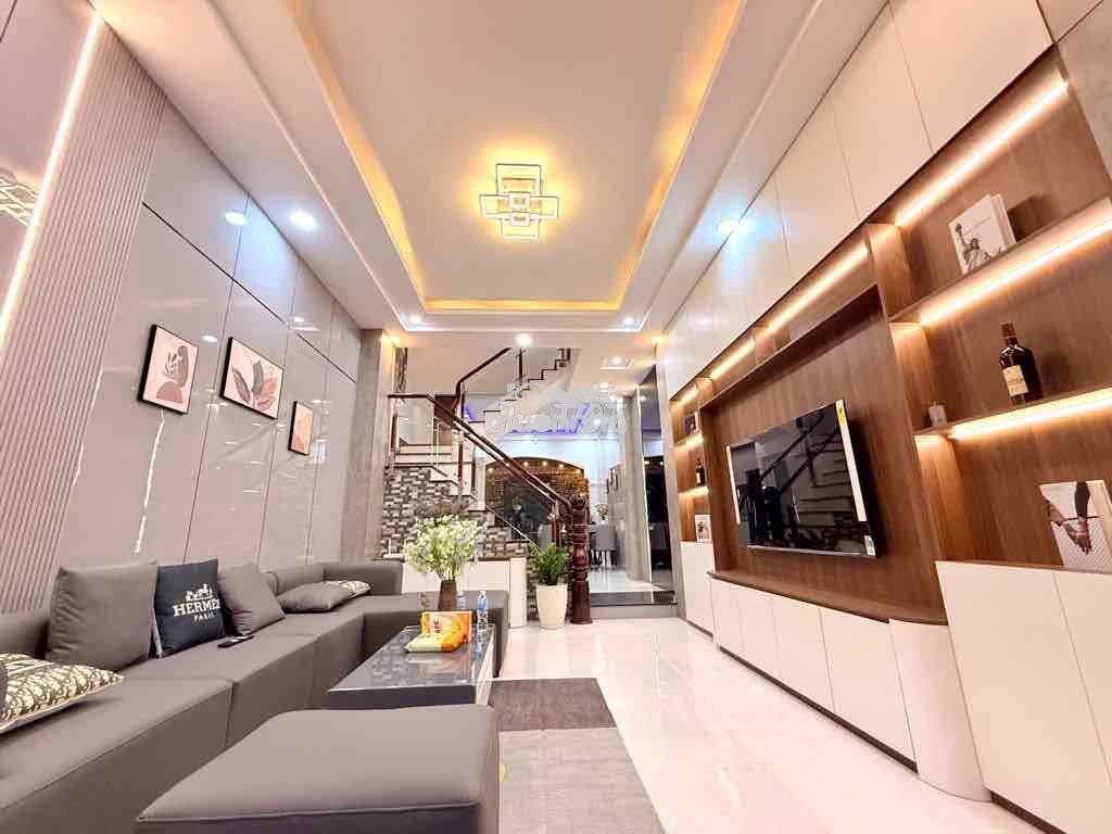 Nhà 4 tầng xây mới - 52m2 - tặng full nội thất - thới an- giá 6,45 tỷ - 2