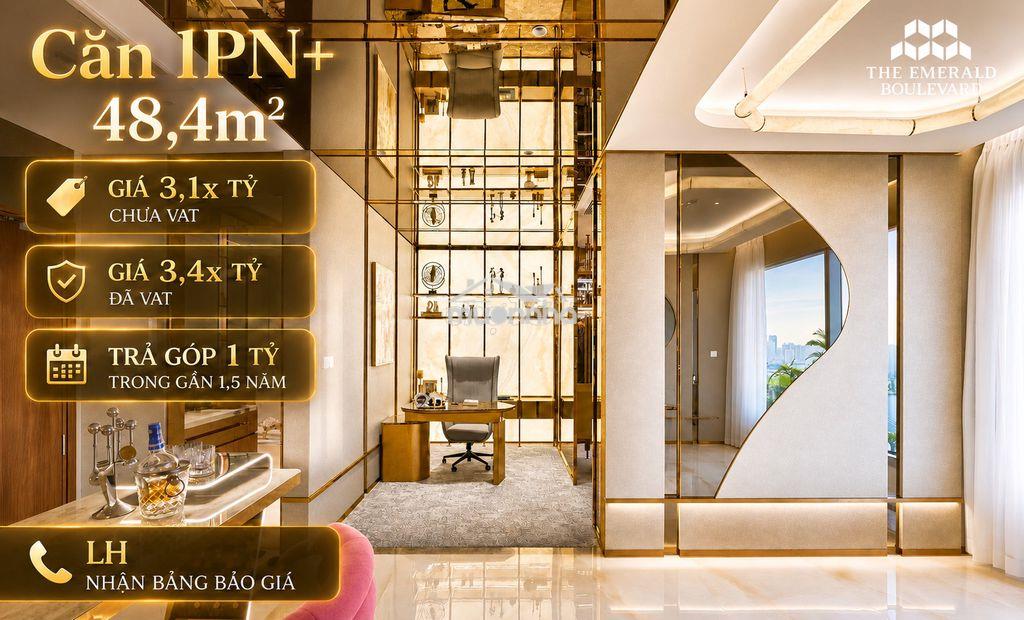 Căn hộ 1pn+ the emerald boulevard đa năng - trả chỉ 1 tỷ/gần 1,5 năm - 4