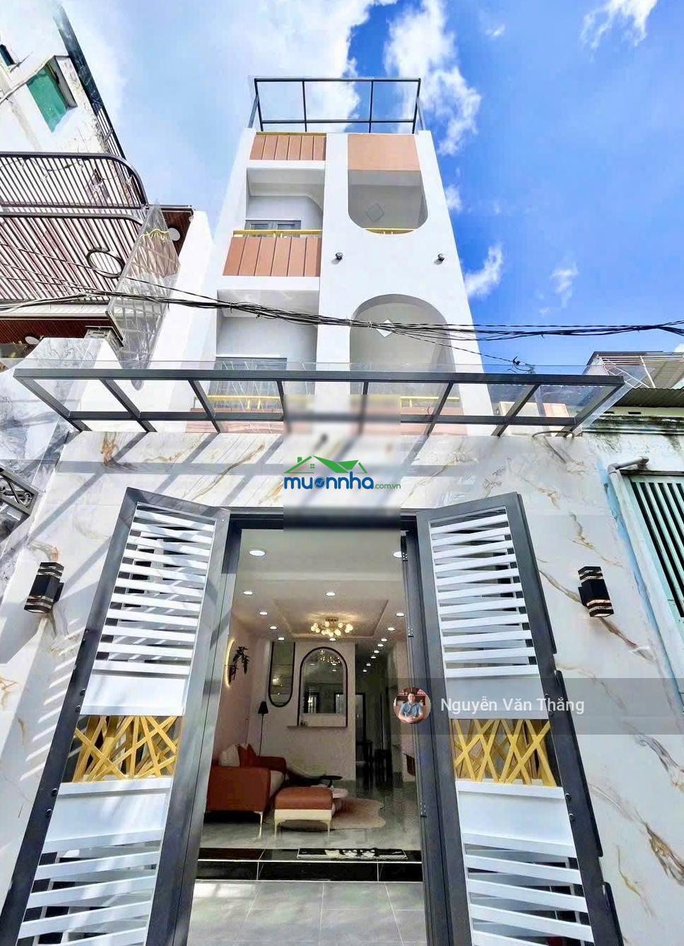 Bán nhà hẻm xe hơi - diện tích: 4x16m - đúc 4 tầng đẹp - giá tốt: 8,5 tỷ - 2