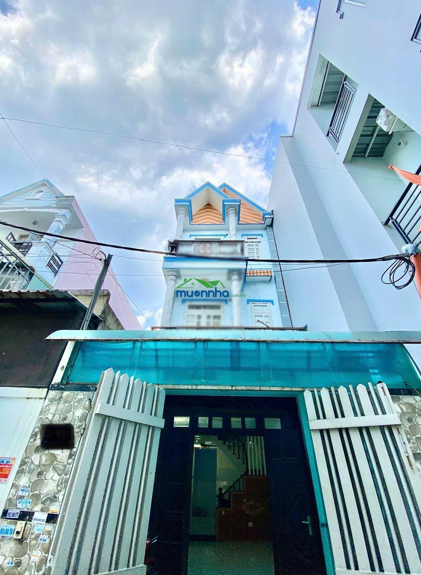 Nhà 3 tầng đúc chắc chắn, lâm thị hố, q12 - dt 70m² (4x17) ko lộ giới - ô tô ngủ trong sân - 3