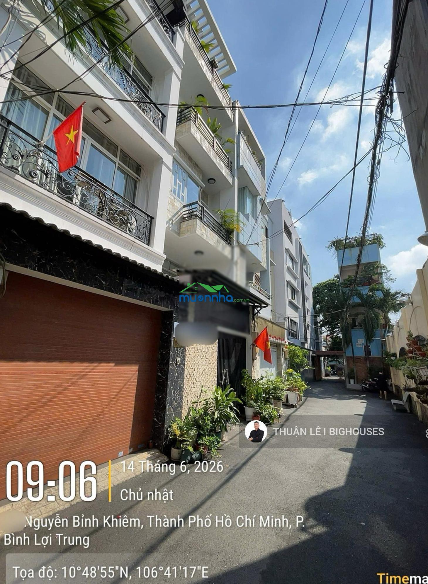 Đi định cư. bán nhà mới, đẹp. hẻm 6m khu nội bộ, ngay lê quang định & nguyễn bỉnh khiêm. 13,8tỷ tl