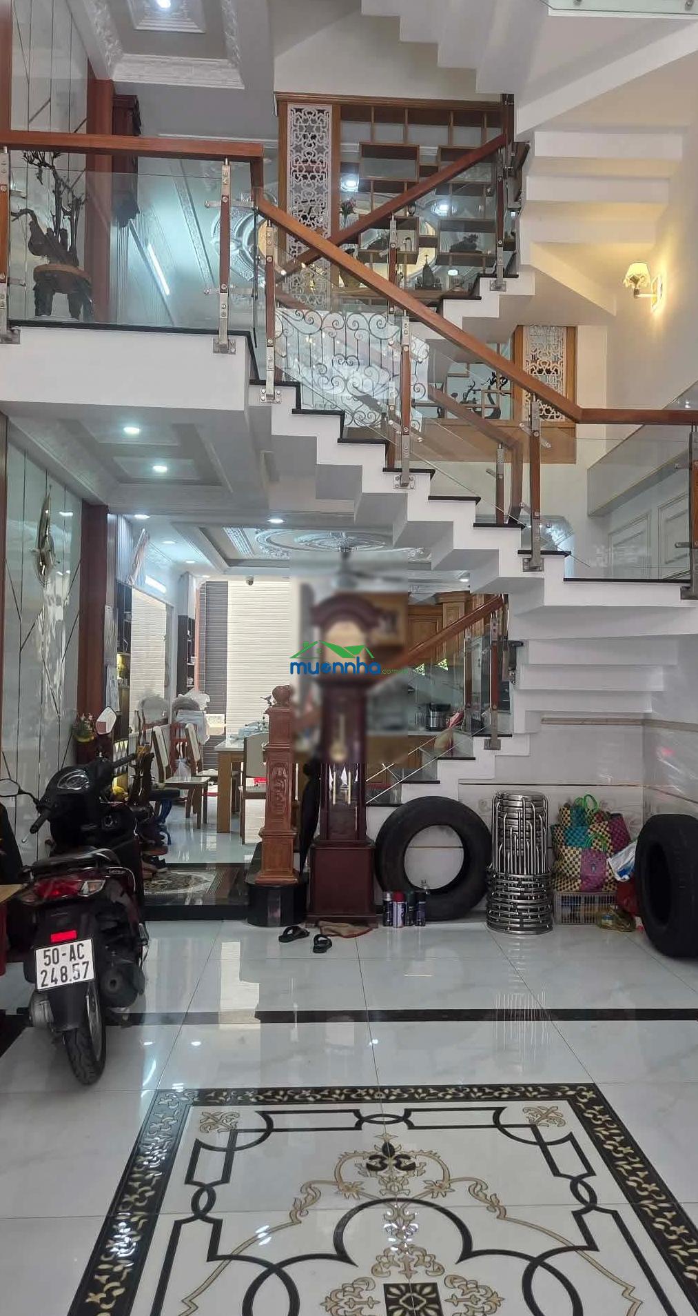 Bán nhà 4tầng mới đẹp vị trí cực đỉnh hẻm xe tải 8m ngay mặt đường lê đức thọ p. an hội đông chỉ 8x - 3