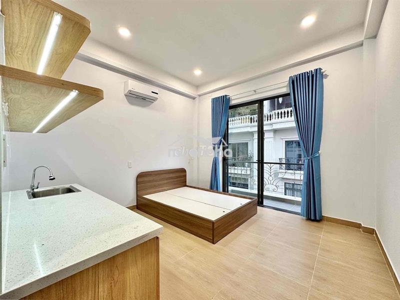 GIẢM 300K - STUDIO BAN CÔNG - TONE VÀNG - FULL NỘI THẤT - MỚI XÂY