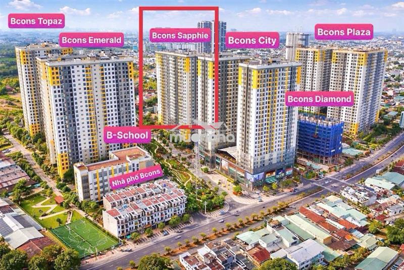Cho thuê nhanh căn hộ bcons city  dt: 51m² 2pn, 2wc giá 5,5tr/tháng