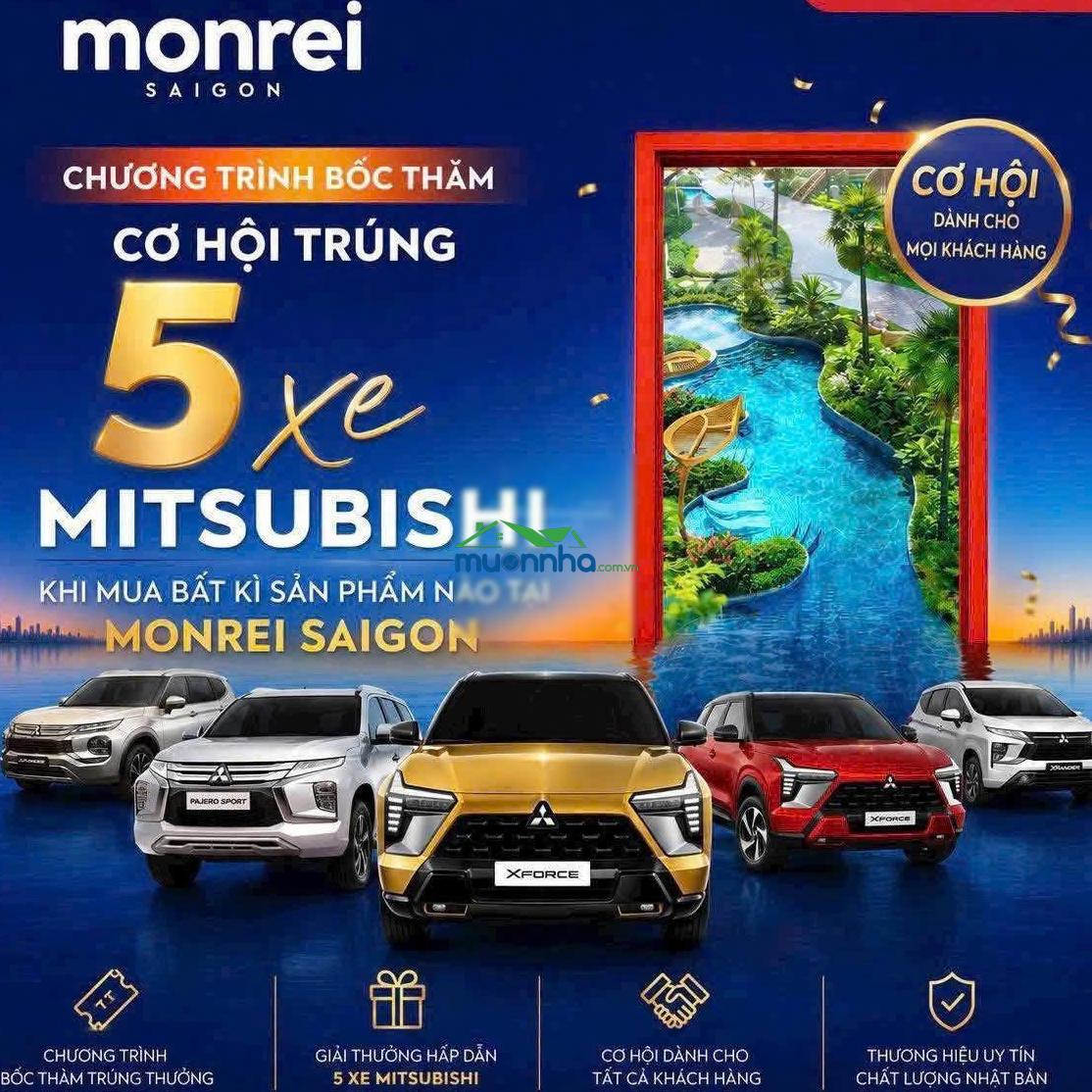 Monrei saigon tp thủy liệu chuẩn nhật bản của cdt mitsubishi chính thức mở bán giá từ 38 triệu/m²