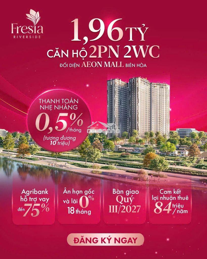 Bán căn hộ 2 mặt 100% view sông biên hòa đồng nai -tt 25% đến bàn giao - 2