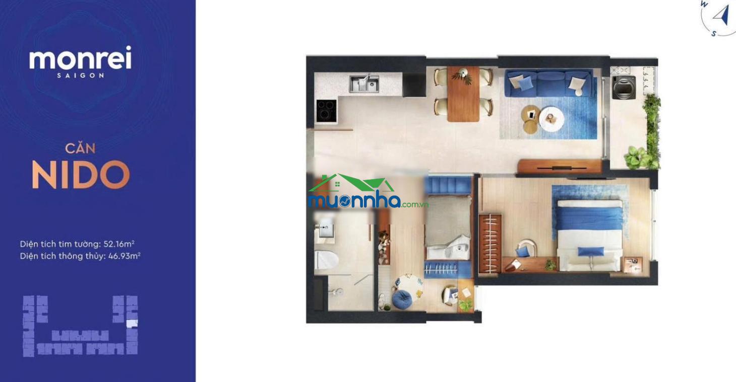 Mở bán monrei saigon - căn hộ 2pn 2wc cao cấp giá từ 3,130 tỷ - 4