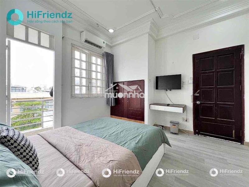 Cho thuê căn hộ mới 100% ban công cửa sổ khu vực bàn cờ quận 3