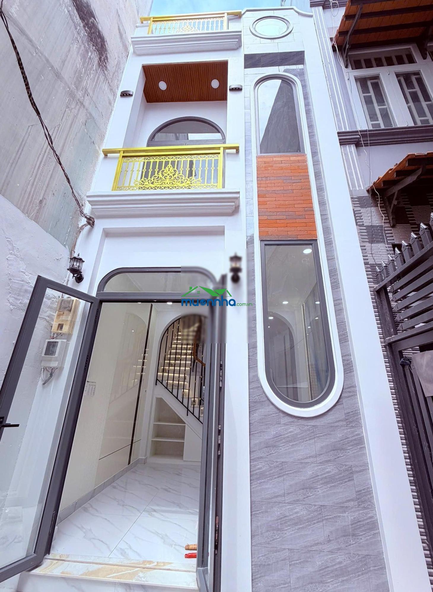 Quận 4, khu hai mươi thước - nhà mới 1 trệt, 1 lầu, sân thượng (3pn, 3wc) - 3m2 x 10m nở hậu - 2