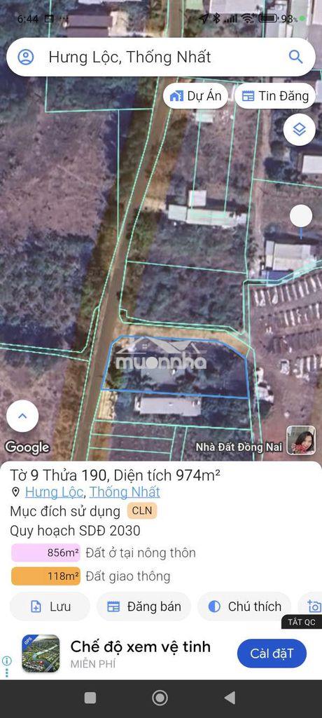 Bán nhà vườn, thổ cư 856 mét vuông 100% thổ cư xã dầu giây