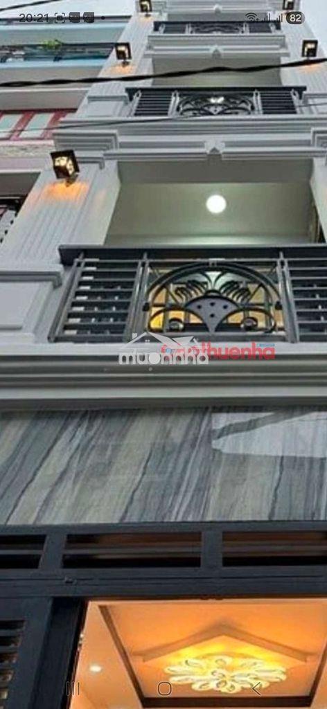 Nhà cho thuê nguyên căn quận 4 ngang 3 dài 9 trệt 2 lầu sân thượng - 2