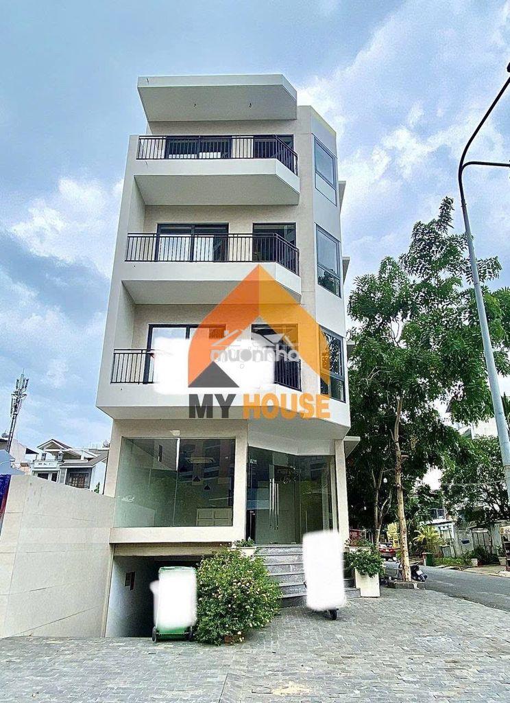 Toà nhà an phú 6,5x18m trống suốt, thang máy giá 55tr