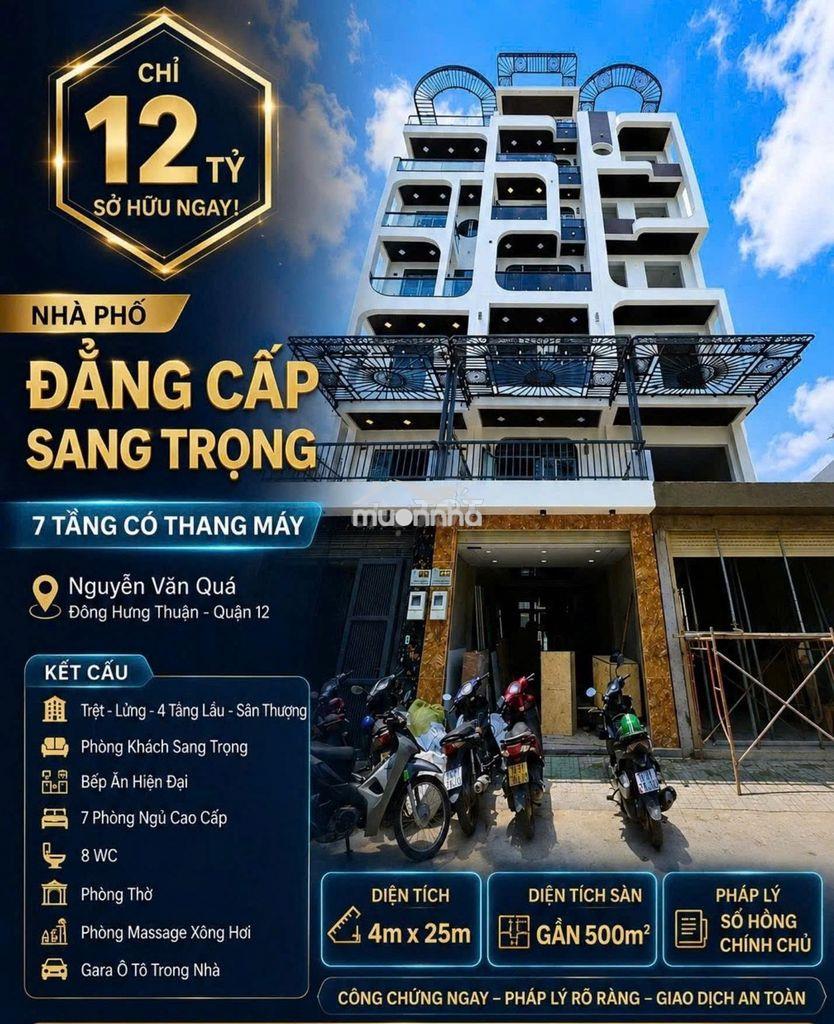Bán nhà phố 7 tầng có thang máy nguyễn văn quá, quận 12, dt 4x25m - 3