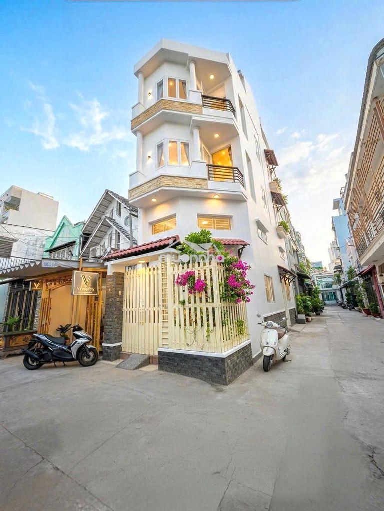 Cho thuê nhà góc phan sào nam-tân bình.dt 4x14- đúc 3 lầu-st