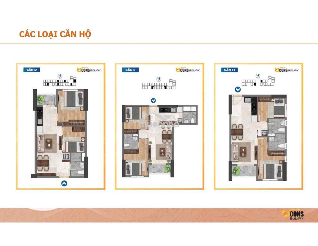 Chính chủ bán căn 2pn bcons solary tầng 9 view công viên 1.765tỷ - 2
