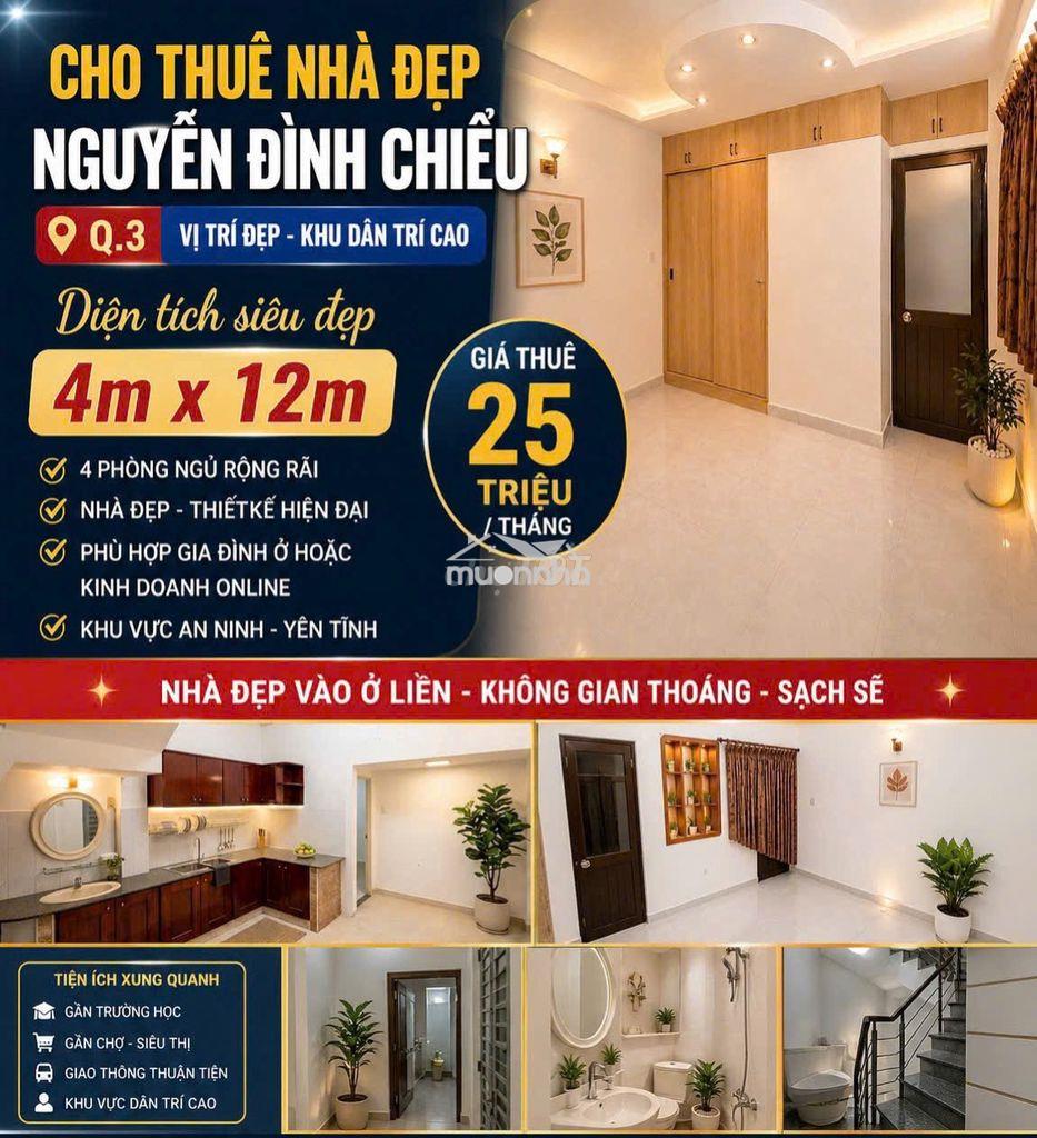 Cho thuê nguyên căn quận 3 - hẻm/mặt tiền - nhà chính chủ giá cực tốt - 2