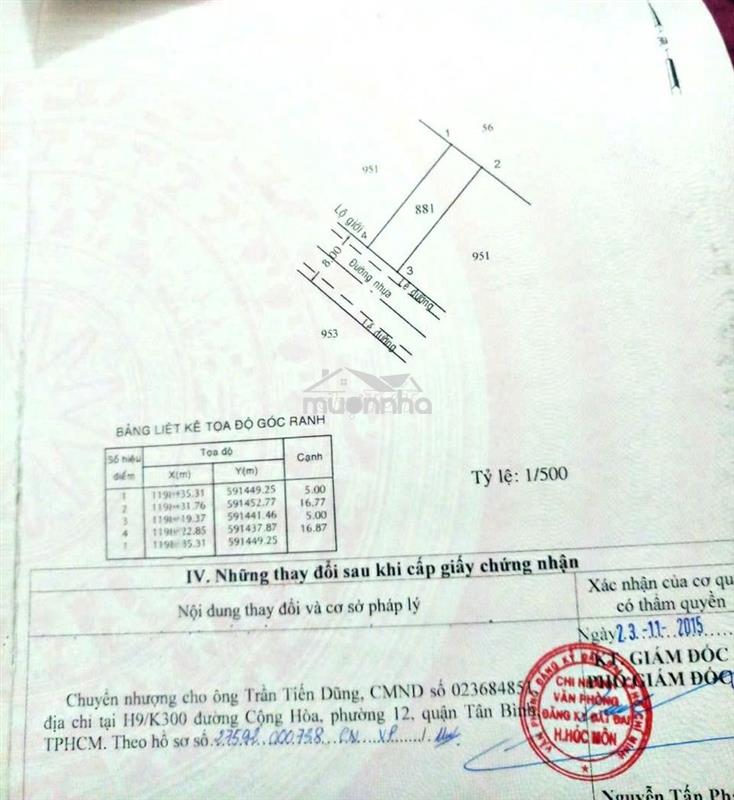Chồng ngoại tình vợ bán nhà gấp để vềquê ngoại hóc môn.dt80m2,giá810tr