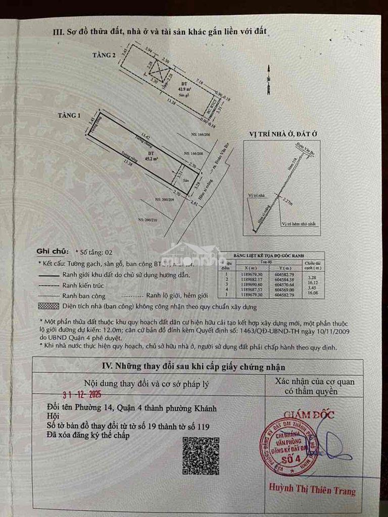 Nhà q4 chính chủ cần bán - 3