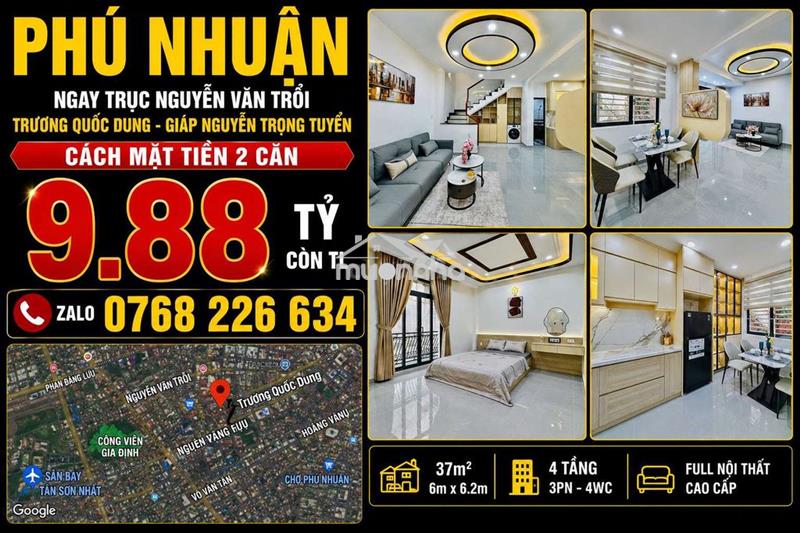 🏡 Ngay trục nguyễn văn trỗi • trương quốc dung ngang 6m