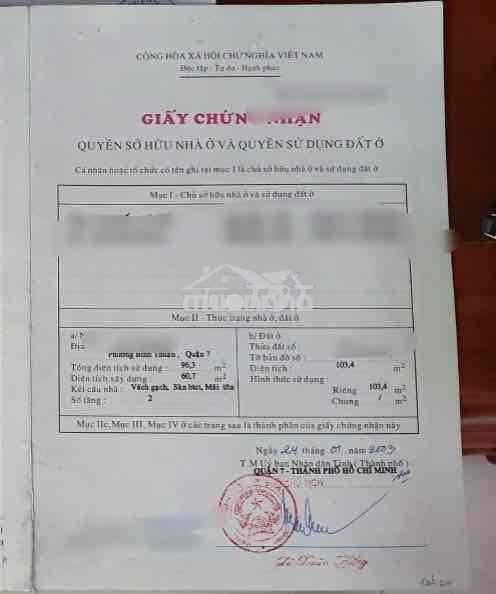 Nhà ngang 6,74m - khu lý phục man - quận 7 - 3